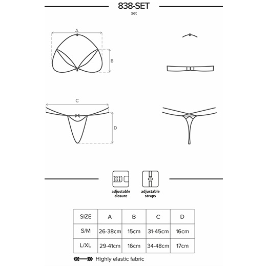 Obsessive Set 2 delar 838-SET-3