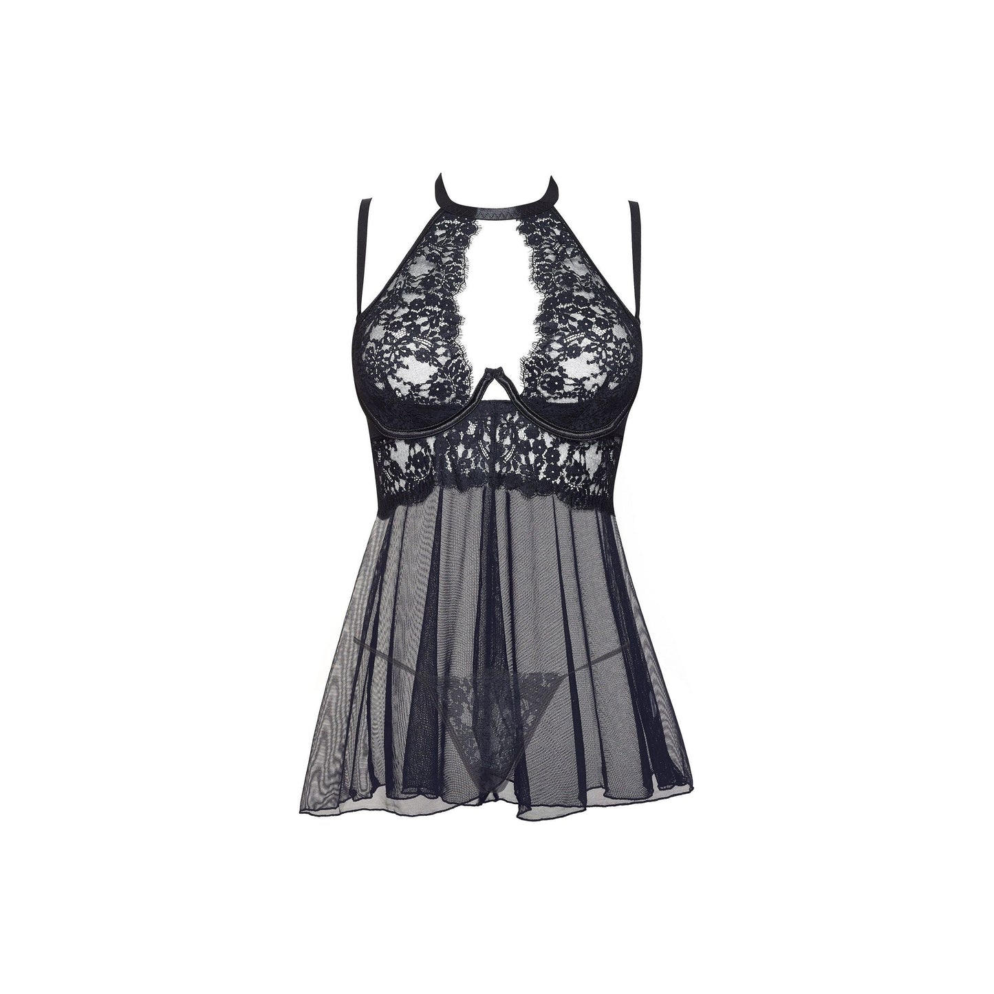 Beauty Night Fashion Mariana Chemise Svart