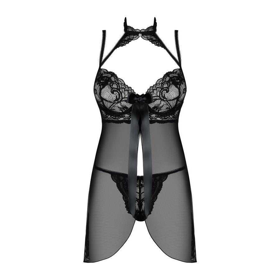 Obsessive Babydoll & Stringtrosa Elizens Svart